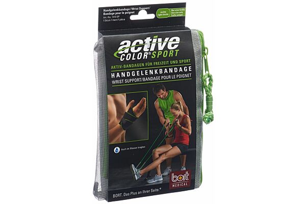 Bort ActiveColor Sport Handgelenkbandage rechts schwarz/grün