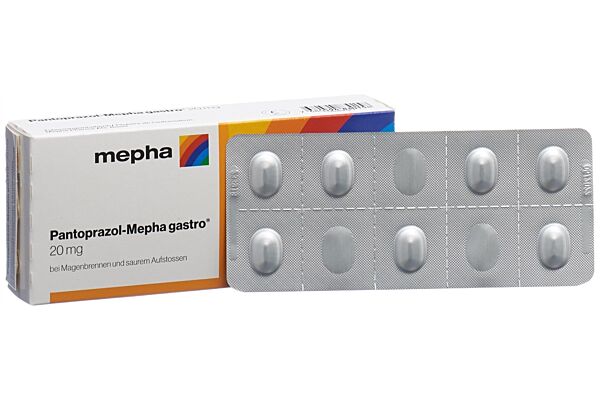 Pantoprazol-Mepha gastro cpr pell 20 mg 7 pce