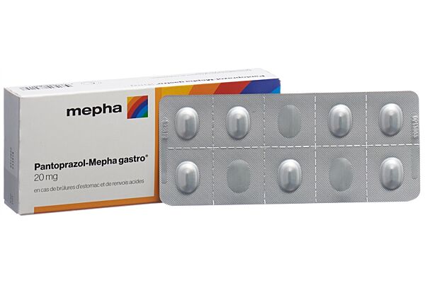 Pantoprazol-Mepha gastro cpr pell 20 mg 7 pce