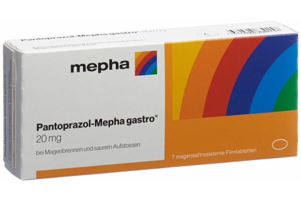 Pantoprazol-Mepha gastro Filmtabl 20 mg 7 Stk