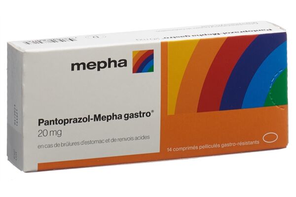 Pantoprazol-Mepha gastro cpr pell 20 mg 14 pce