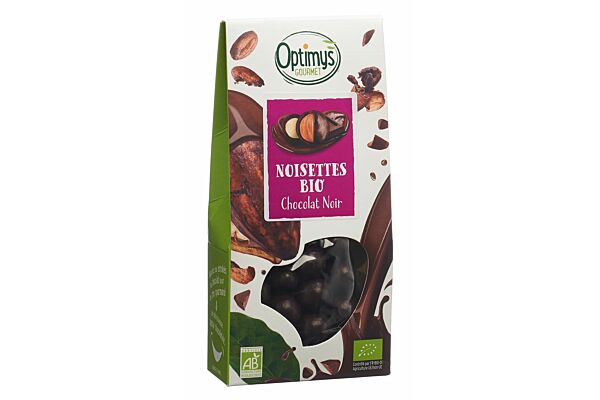 Optimy Genuss Haselnusskerne dunkle Schokolade Bio 150 g