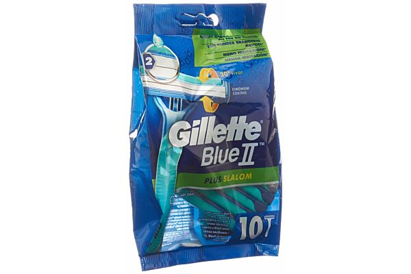 Gillette Blue II Plus Slalom Einwegrasierer 10 Stk