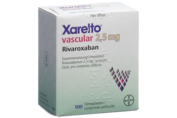 Xarelto vascular Filmtabl 2.5 mg Ds 100 Stk