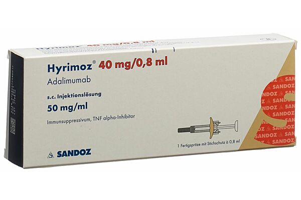 Hyrimoz sol inj 40 mg/0.8ml ser pré 0.8 ml