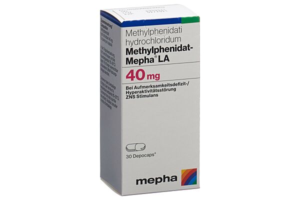 Methylphenidat-Mepha LA Depocaps 40 mg Ds 100 Stk