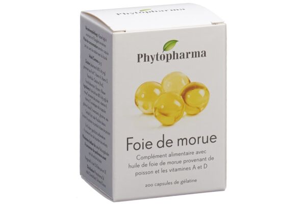 Phytopharma huile de foie de morue caps bte 200 pce
