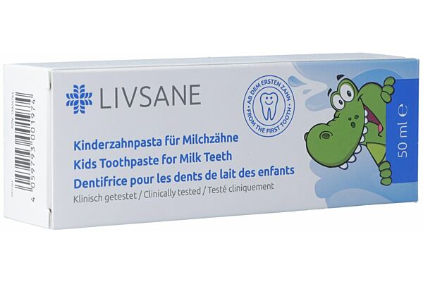 Livsane dentifrice pour les dents de lait des enfants tb 50 ml