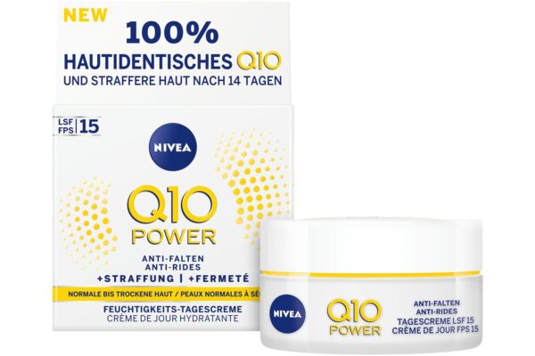 Nivea Q10 Power crème de jour hydratante Anti-rides FPS15 50 ml