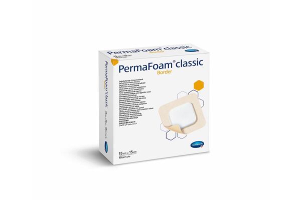 PermaFoam Classic Border 15x15cm stérile 10 pce