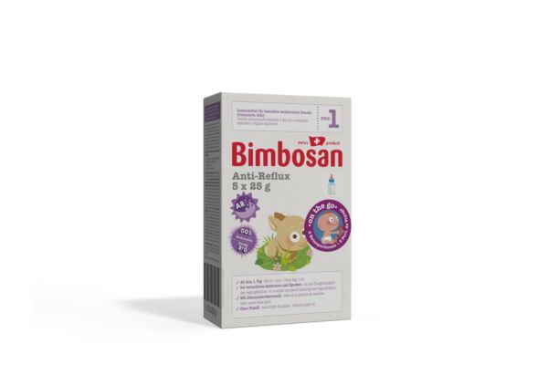 Bimbosan AR 1 Säuglingsmilch ohne Palmöl Reiseportionen 5 Btl 25 g