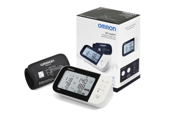 Omron Blutdruckmessgerät Oberarm M7 Intelli IT mit Omron Connect App inklusive Gratisservice