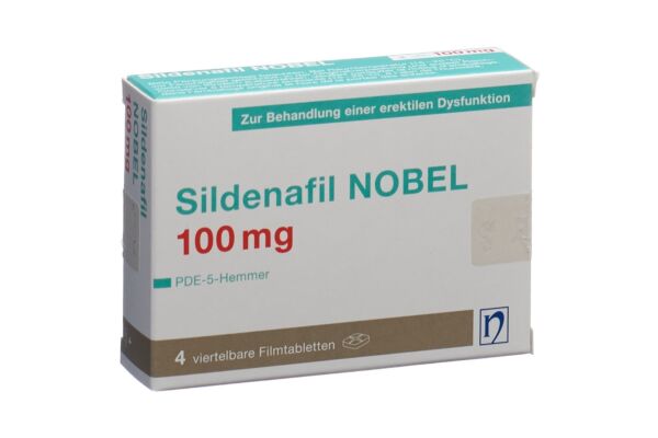 Sildenafil NOBEL Filmtabl 100 mg 4 Stk