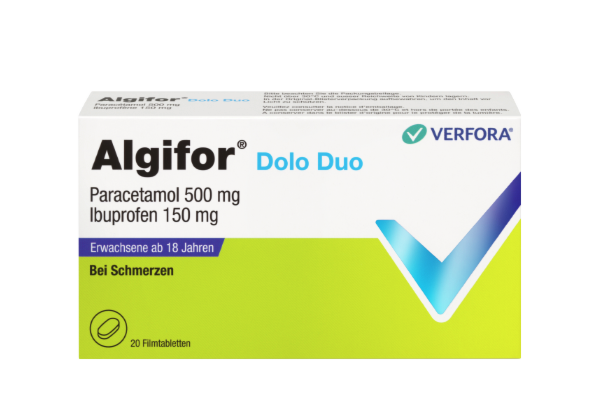 Algifor Dolo Duo Filmtabl 500 mg/150 mg 20 Stk