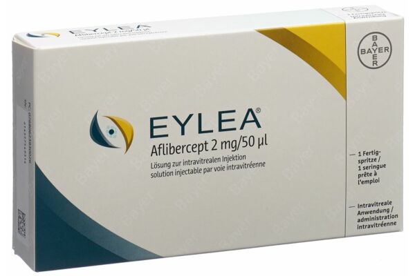 Eylea solution injectable par voie intravitréenne 2 mg/0.05ml seringue prête