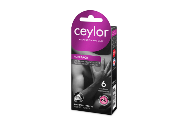 Ceylor Fun Pack préservatif avec réservoir 6 pce