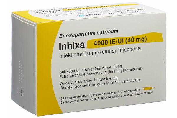 Inhixa Inj Lös 40 mg/0.4ml 10 Fertspr 0.4 ml