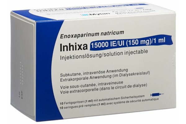 Inhixa Inj Lös 150 mg/ml 10 Fertspr 1 ml