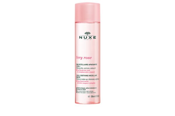 Nuxe Very Rose Eau Micell Démaq Apais 3en1 200 ml