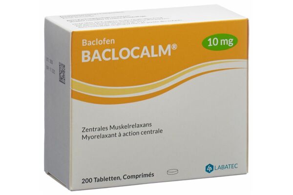 Baclocalm Tabl 10 mg 200 Stk