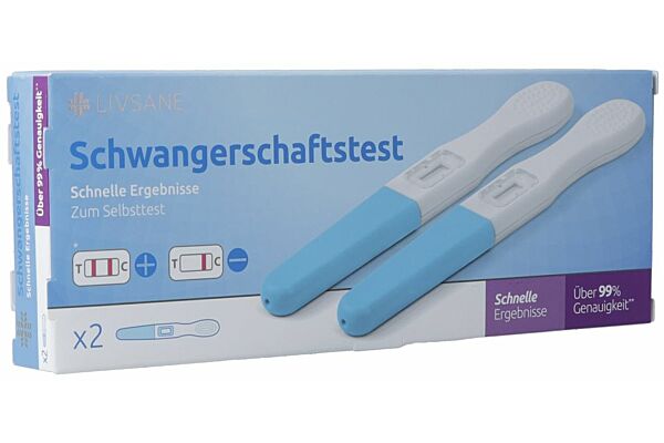 Livsane Test de grossesse détection rapide 2 pce