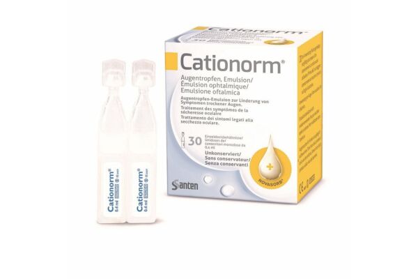 Cationorm émulsion ophtalmique UD 30 x 0.4 ml