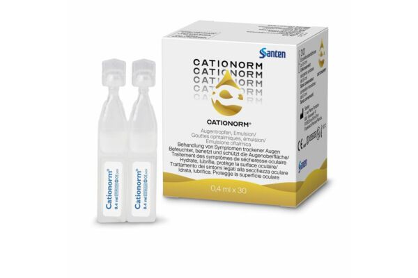 Cationorm Augentropfen-Emulsion UD 30 x 0.4 ml