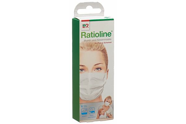 Ratioline Mund- und Nasenmaske 6 Stk