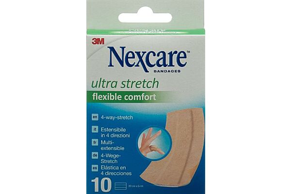 3M Nexcare Pflaster Ultra Stretch Bands 6x10cm Flexible Comfort 10 Stk