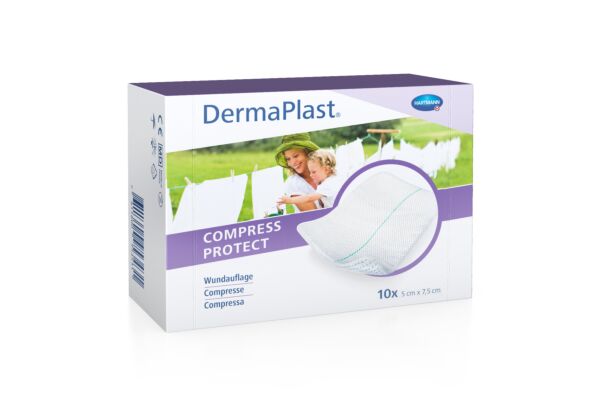DermaPlast Compress Protect 5x7.5cm 10 Stk