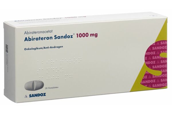 Abirateron Sandoz Filmtabl 1000 mg 28 Stk