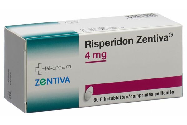 Risperidon Zentiva Filmtabl 4 mg 60 Stk
