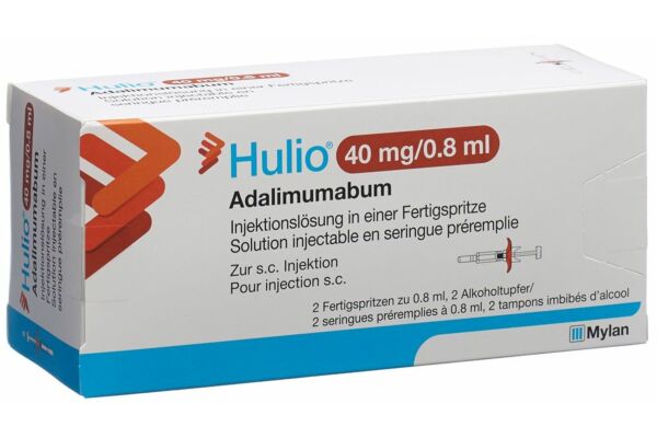 Hulio Inj Lös 40 mg/0.8ml Fertigspritze 2 x 0.8 ml