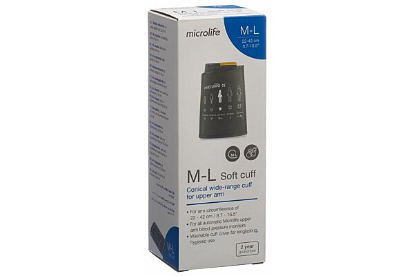 Microlife soft-manchette de bras M-L 22-42cm anthracite