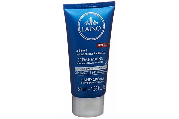 Laino Pro Intense crème mains à la cire d'abeille & au karité 94% ingrédients naturels 50 ml