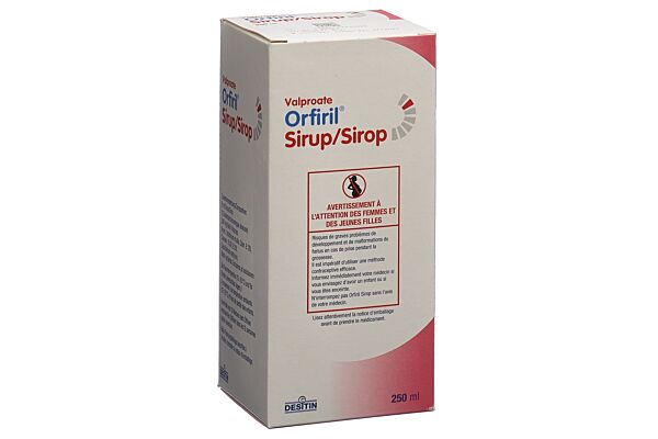 Orfiril Sirup 300 mg/5ml mit Dosierspritze Fl 250 ml