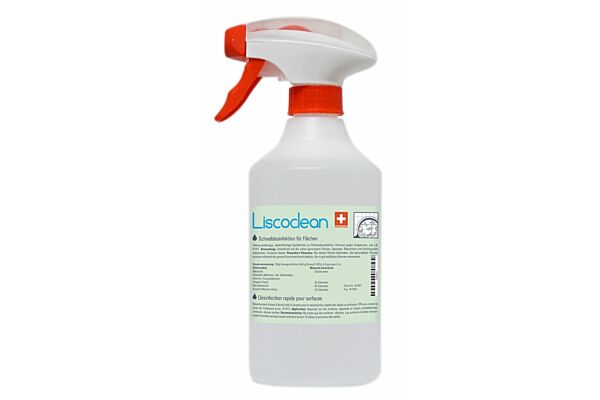 Liscoclean désinfectant surface avec vaporisateur 500 ml