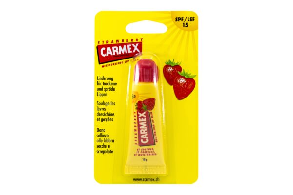 CARMEX baume à lèvres strawberry SPF 15 tb 10 g