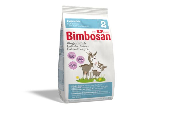 Bimbosan lait de chèvre 2 lait de suite recharge sach 400 g