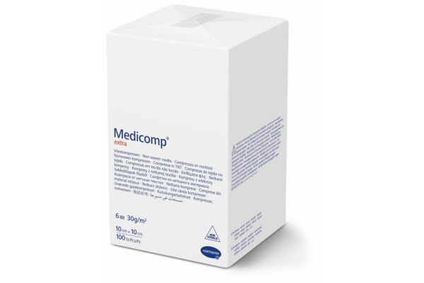 Medicomp Extra 6 fach S30 10x10cm unsteril Btl 100 Stk