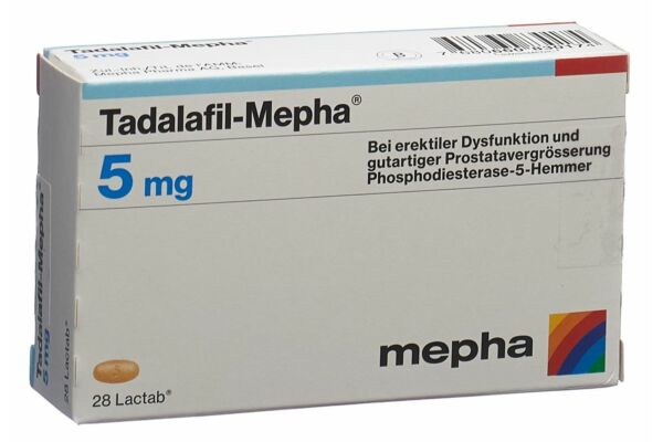 Tadalafil-Mepha cpr pell 5 mg 28 pce