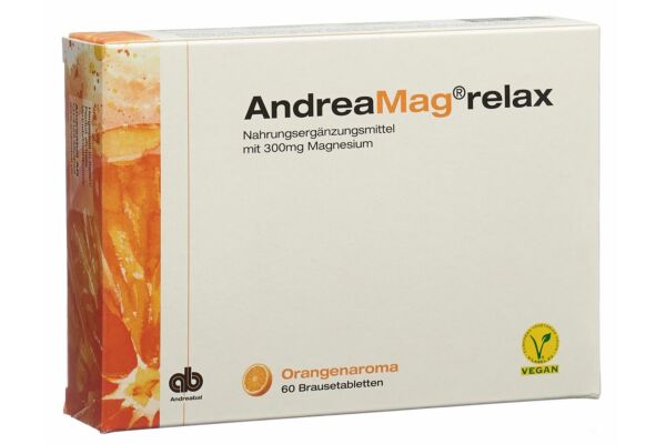 AndreaMag relax cpr eff goût orange 60 pce