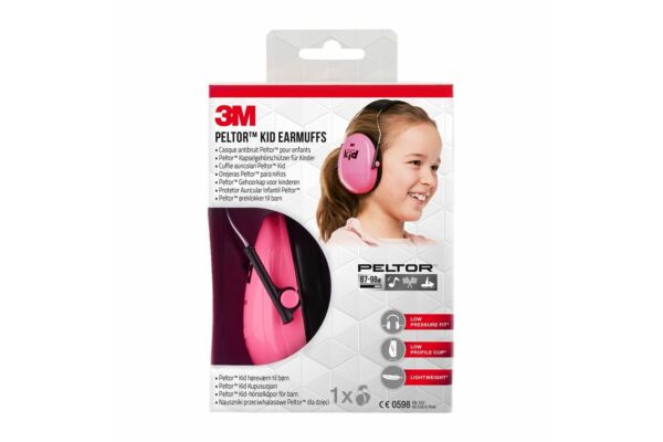 3M Peltor Kapselgehörschutz für Kinder 87-98 dB pink