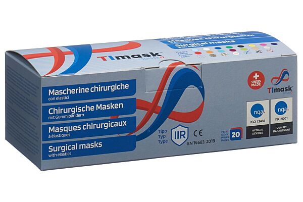 TImask Masque médical jetable type IIR élégance 20 pce