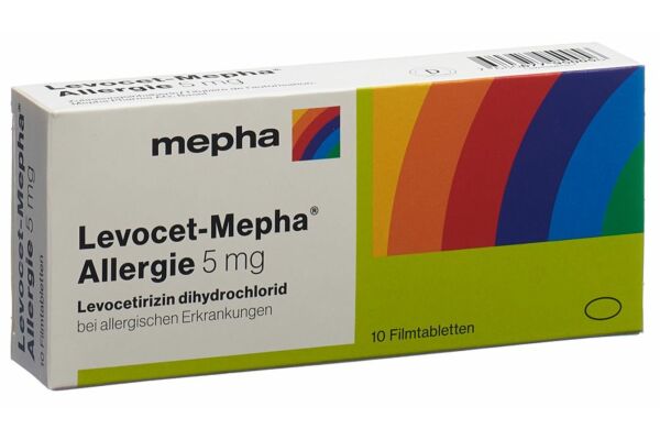 Levocet-Mepha Allergie cpr pell 5 mg 10 pce