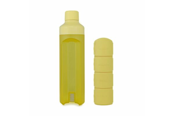 YOS Bottle Tagesdispenser 375ml mit 4 Fächern gelb jetzt bestellen