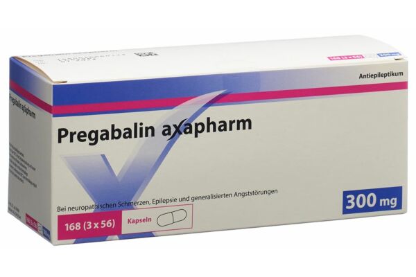 Prégabaline axapharm caps 300 mg 168 pce