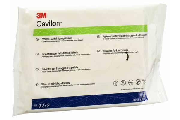 3M Cavilon Wasch- & Reinigungstücher 2-in-1 8 Stk