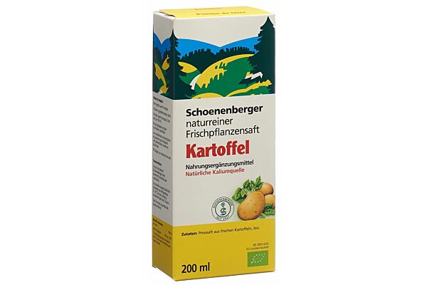 Schoenenberger Pomme de terre suc naturel de plantes fraîches bio fl 200 ml