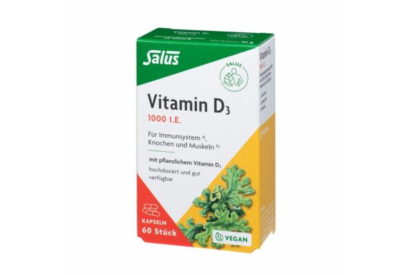 Salus Vitamine D3 1000 IE caps vegan 60 pce